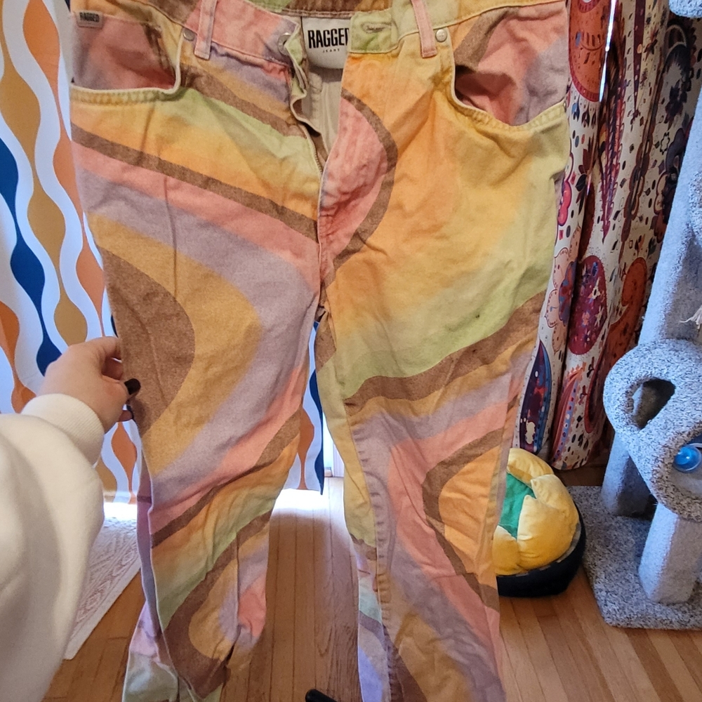Funky Printed Size 30 The Ragged Priest Jeans